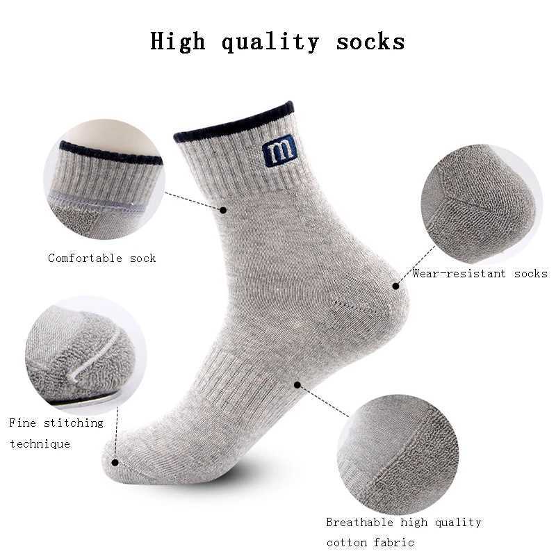 3Pairs/Lot High Quality Mens Socks Cotton Fashion Sports Male Socks Breathable Comfortable Plue Men SocksT251209