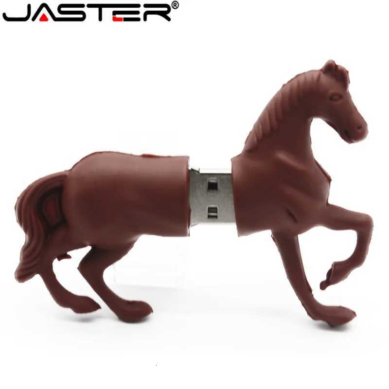 JASTER White horse style usb flash drive pretty cartoon pendrives 8gb 32gb 64gb cute memory stick 4gb 16gb pendriver gift C251209
