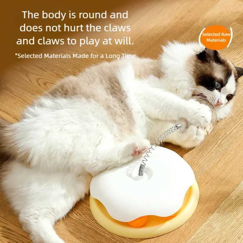 Hot cat toys from the high cat stick Cat Turntable ball Cat cat toy Cat turntable leaky food toy set pet supplies M251209