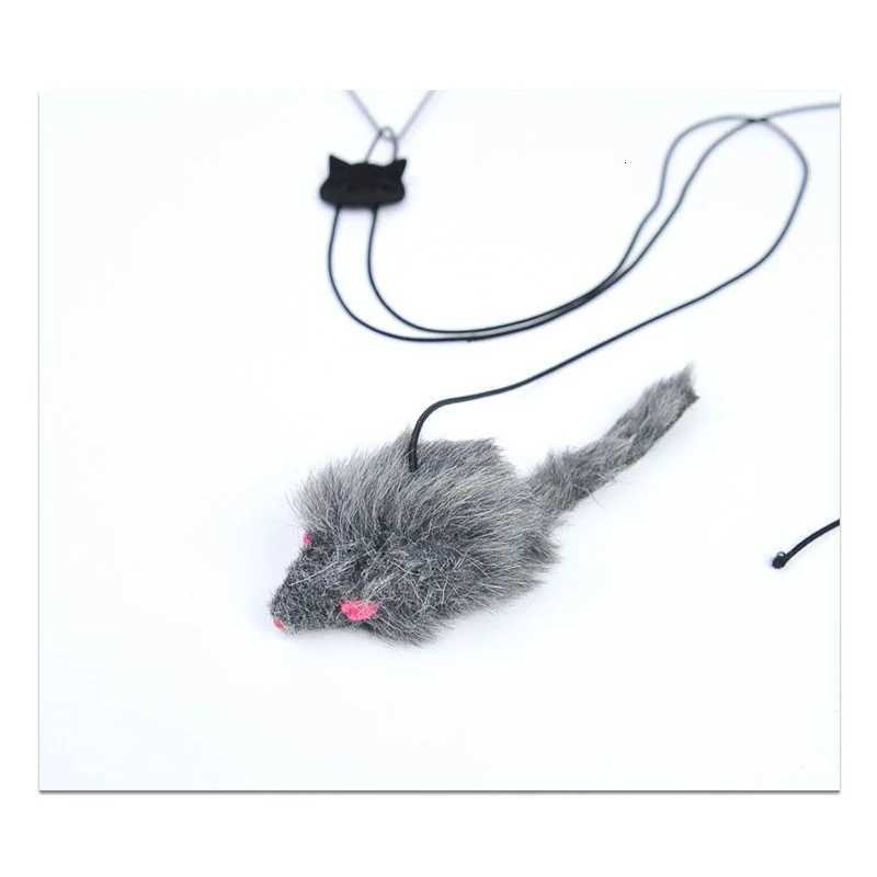 Pet Mouse Toy Interactive Cat Toy Hanging Indoor Door Retractable Toys Cat Scratch Rope Funny Cats Feather Stick Pet Supplies M251209