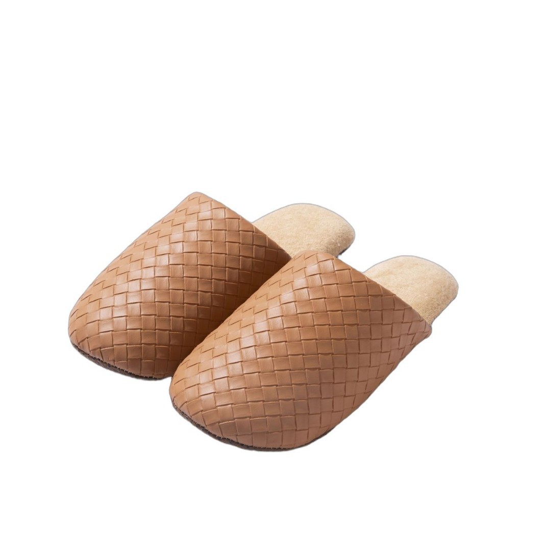 Free shipping for women's winter 2025 new style warm fleece indoor home floor soft-soled anti-slip cotton slippers