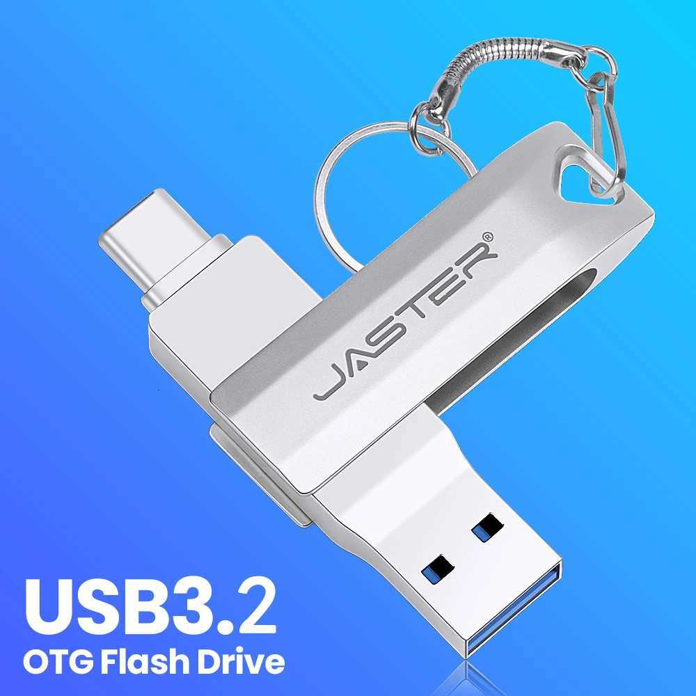 High speed TYPE C USB 32 Pen drive 256GB OTG 2 IN 1 Metal USB flash drive 128GB Pendrive 64GB USB flash drives Memory Disk C251209