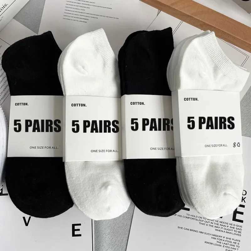 Men Ankle Socks Solid Color Black White Gray Breathable Cotton Sports Socks Unisex High Quality Spring Summer Male Short SockT251209