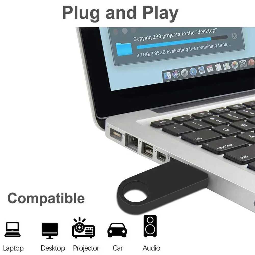 10/ 50/100 Pcs/lot metal USB Flash Drive 64GB 32GB 8GB 4GB memory Flash USB Sticks pen drive 128mb 512mb PenDrive 20 C251209