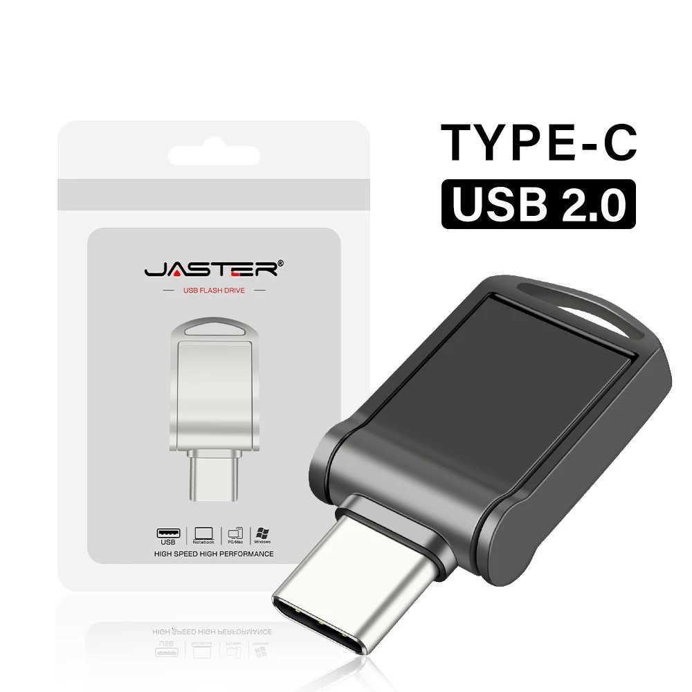Metal Type-c USB Flash drive Black off professional Memory stick 128GB 64GB 32GB 16GB 8GB Silver 4GB Pen drive C251209