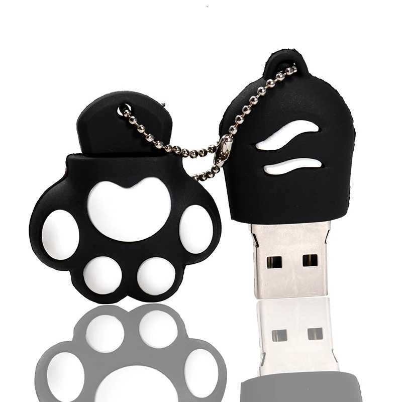 Cute Cat Claw Cartoon USB Drive 8GB Student Souvenir Memory Stick 16GB 32GB U Disk 64GB Pen Drive 4GB Flash Drive Wholes C251209