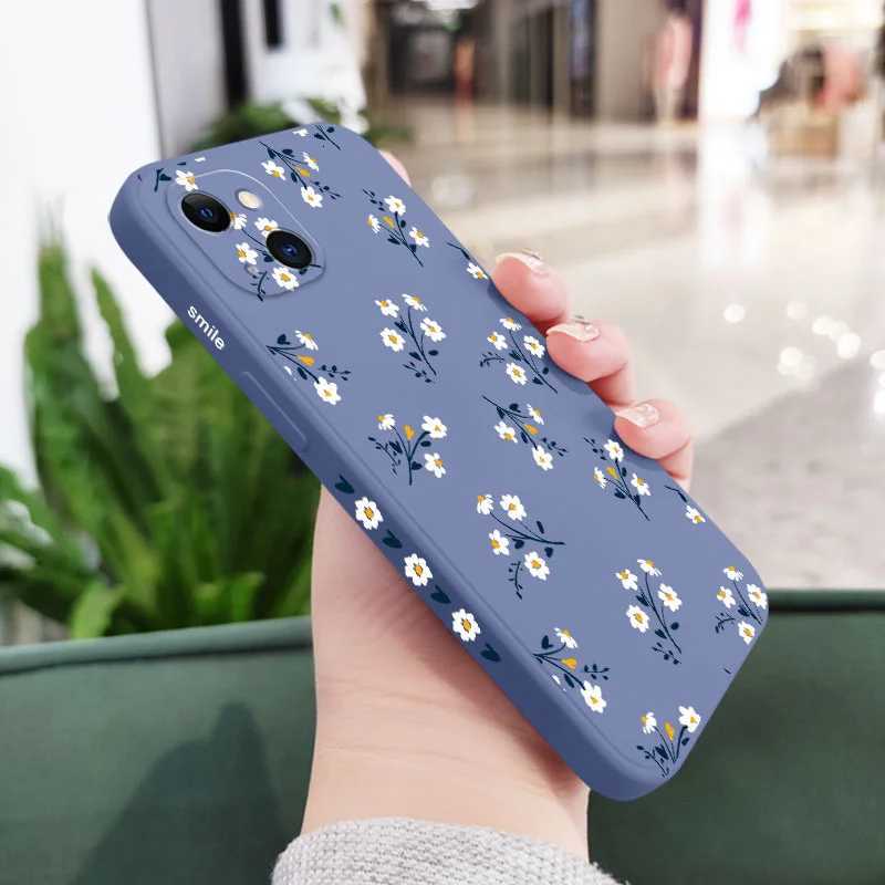 N Flowers Phone Case For iPhone 17 Air 16 16e 15 14 13 12 11 X XR XS Plus Pro Max Mini Silicone Cover C251209