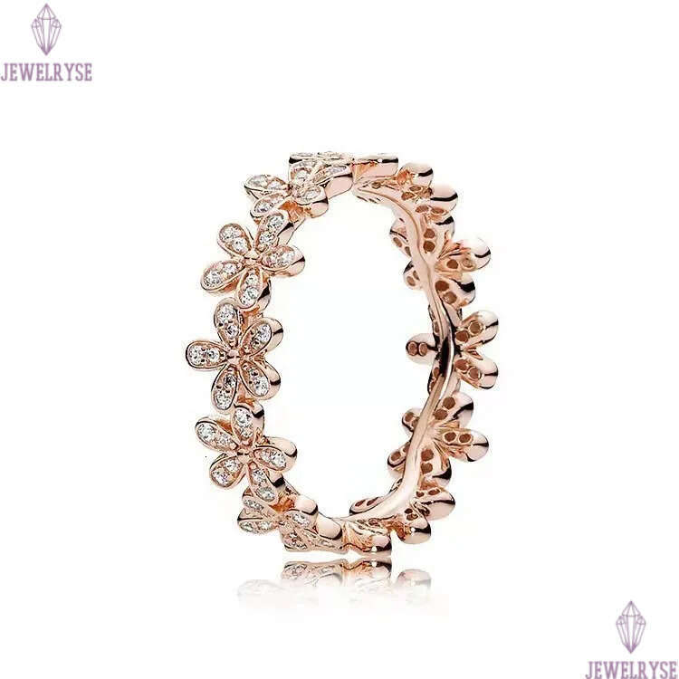 2025 new love heart hollow designer ring for women S925 silver plated sweet flower 18k rose gold star rings jewelry gift