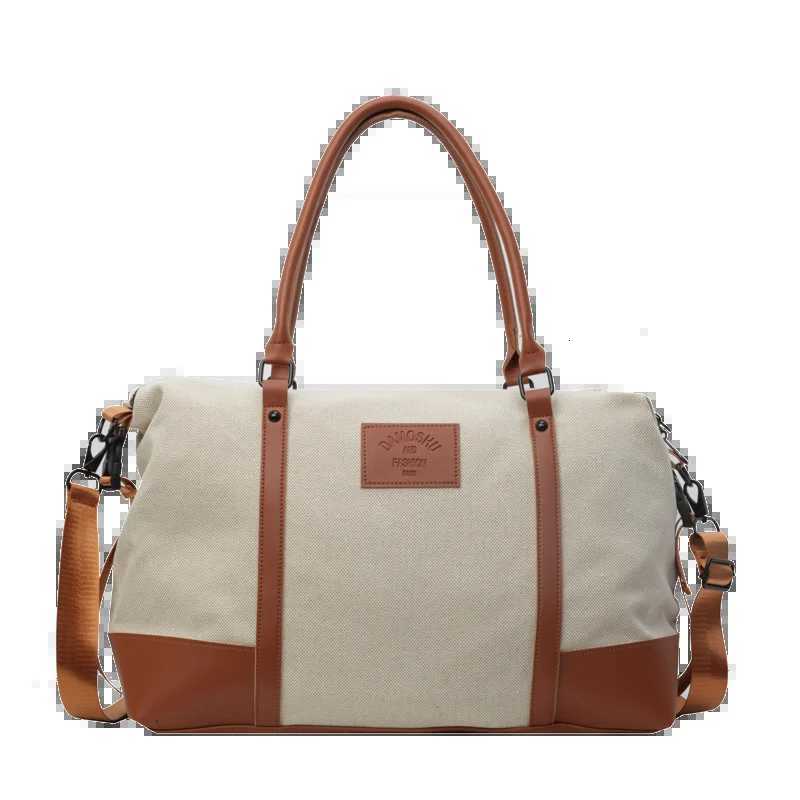 Color Mahing Casual Canvas PU Travel Bags Large Capacity High Quality Sense of Luxury Shoder Bags for Wen 2024 New Style Y251209