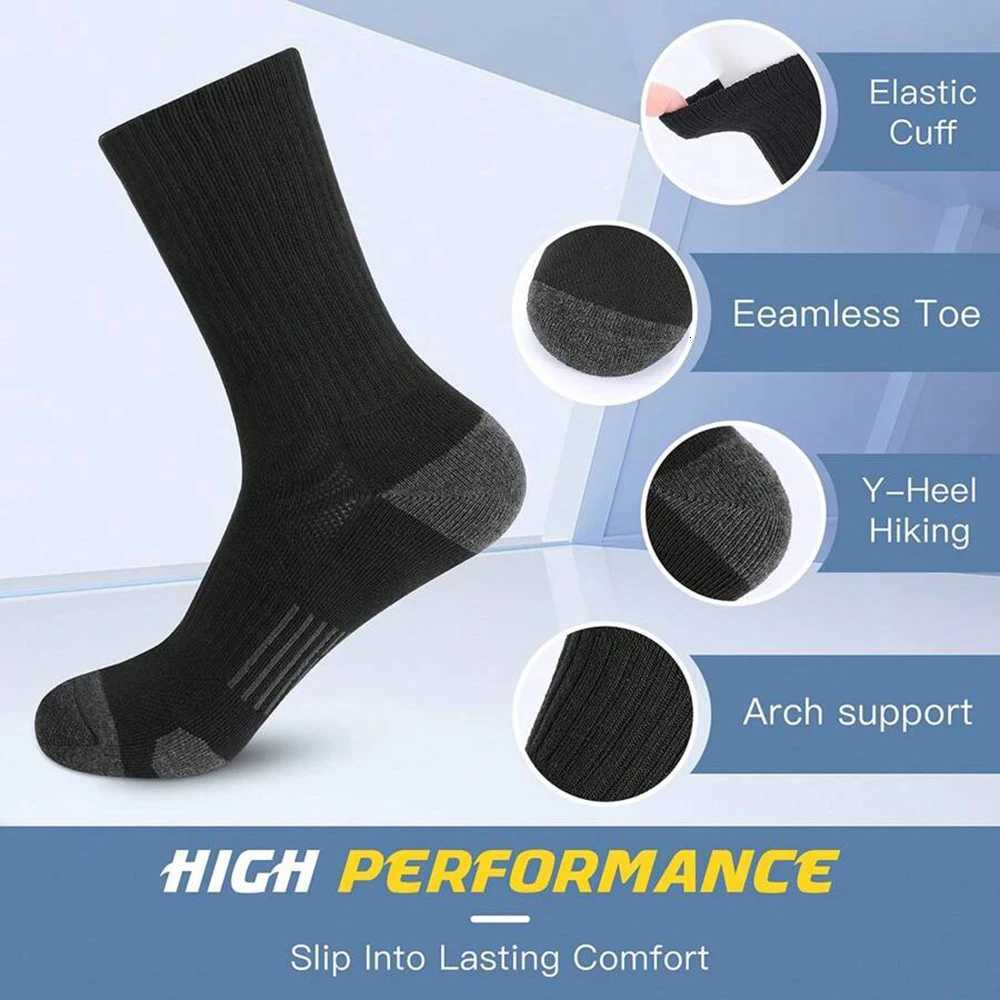 6 Pairs Men Middle Length Socks Trendy Versatile Vertical Stripes Comfortable Soft Sweat Absorbing All Season Casual SockT251209