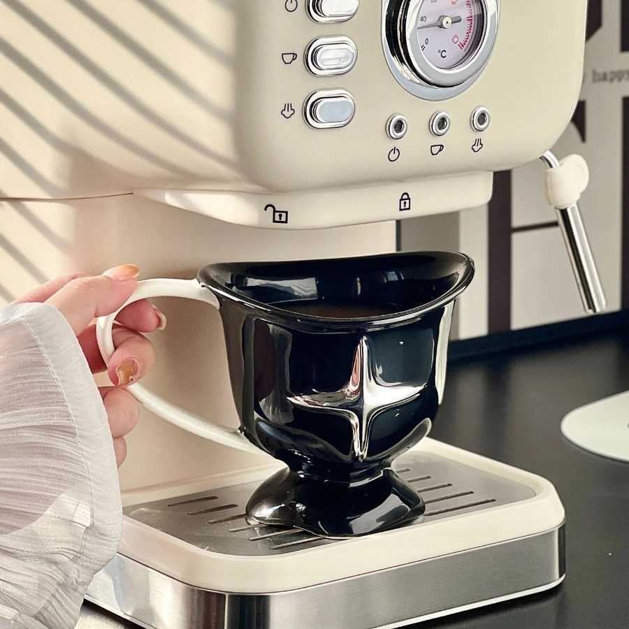 Minimalist Four Star g Cup Mti Functional Breakfast Oat Cup Desktop Ceramic Decorations Coffee Shop Dessert Container H251209