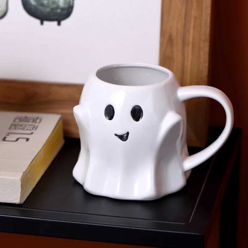 Halloween Creative Quirky Holiday Cartoon Elf Ceramic gs Coffe Cups Easter Friends Gift Ghost Water Cup H251209