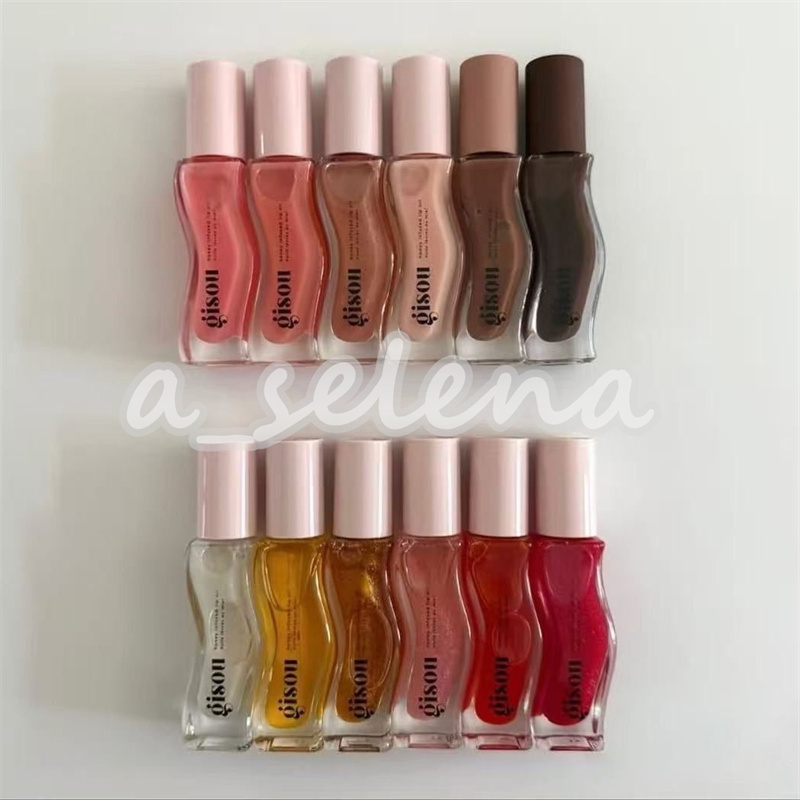 12 Color Gisou Lip Oil Moisturizing Lipgloss Glaze Frost Honey Strawberry Sticky Toffee Make Up plumping Honey Infused Lip Gloss 8ml