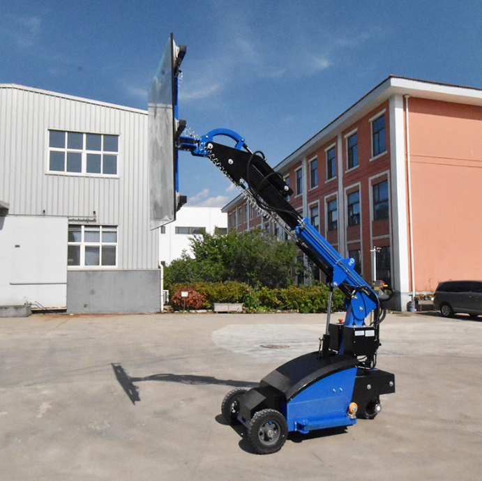 2025 Latest Production Glass Lifter Vacuum Suction Cup Mobile 800kg Capacity Glass Metal Granite Window Processing Lift Machine