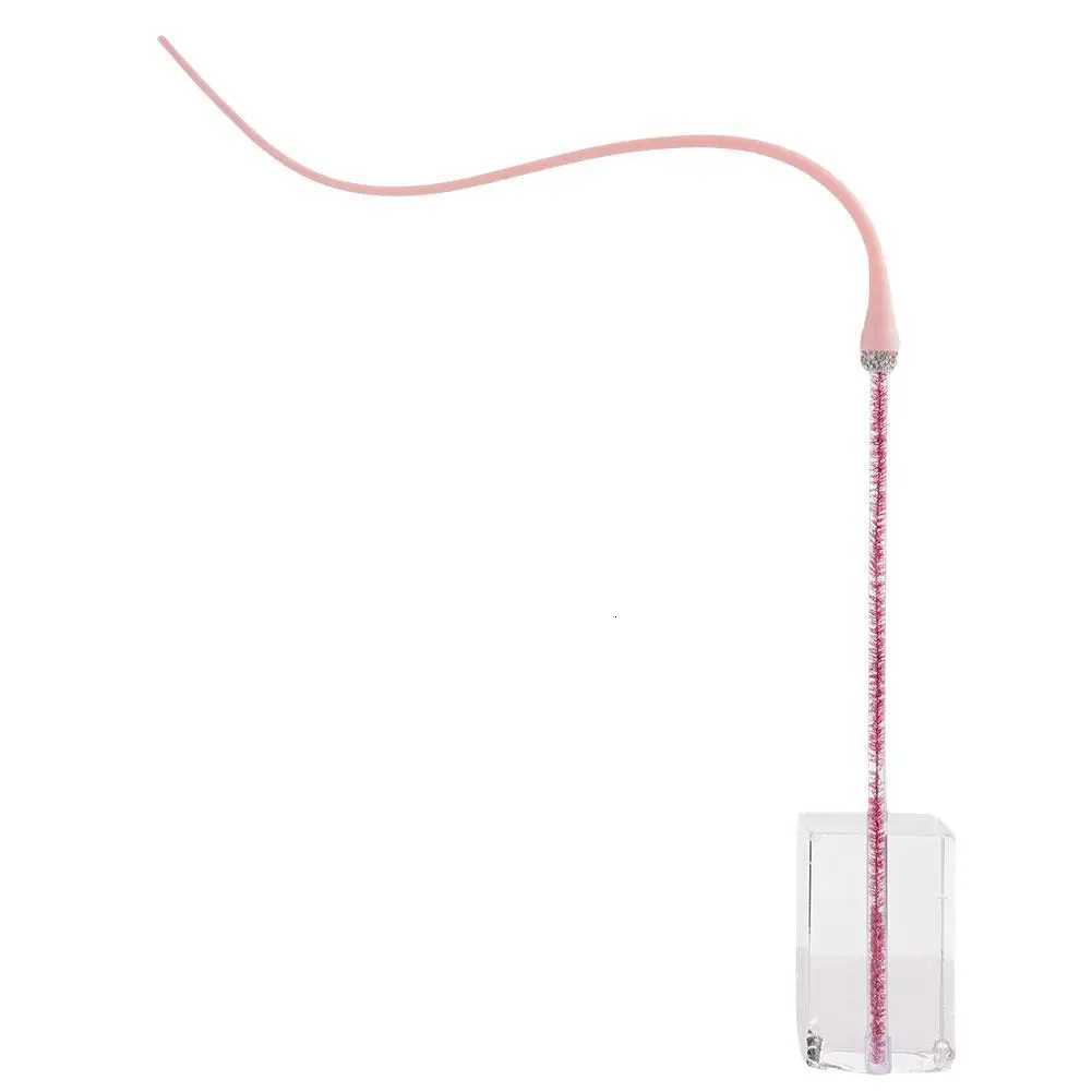 Simulated Mouse Tail Cat Toy Pet Silicone Interactive Toy Cat Teaser Funny Stick Long Tail For Cats Hunting Playtime Pet Product M251209