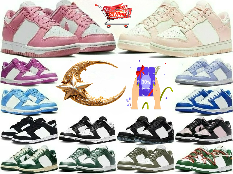 2025 Trainers Low Designer men and women Running Shoes basketball shoes Black White Light Blue Grey UNC Sneakers Womens Purple Green Orange Sports casual shoes