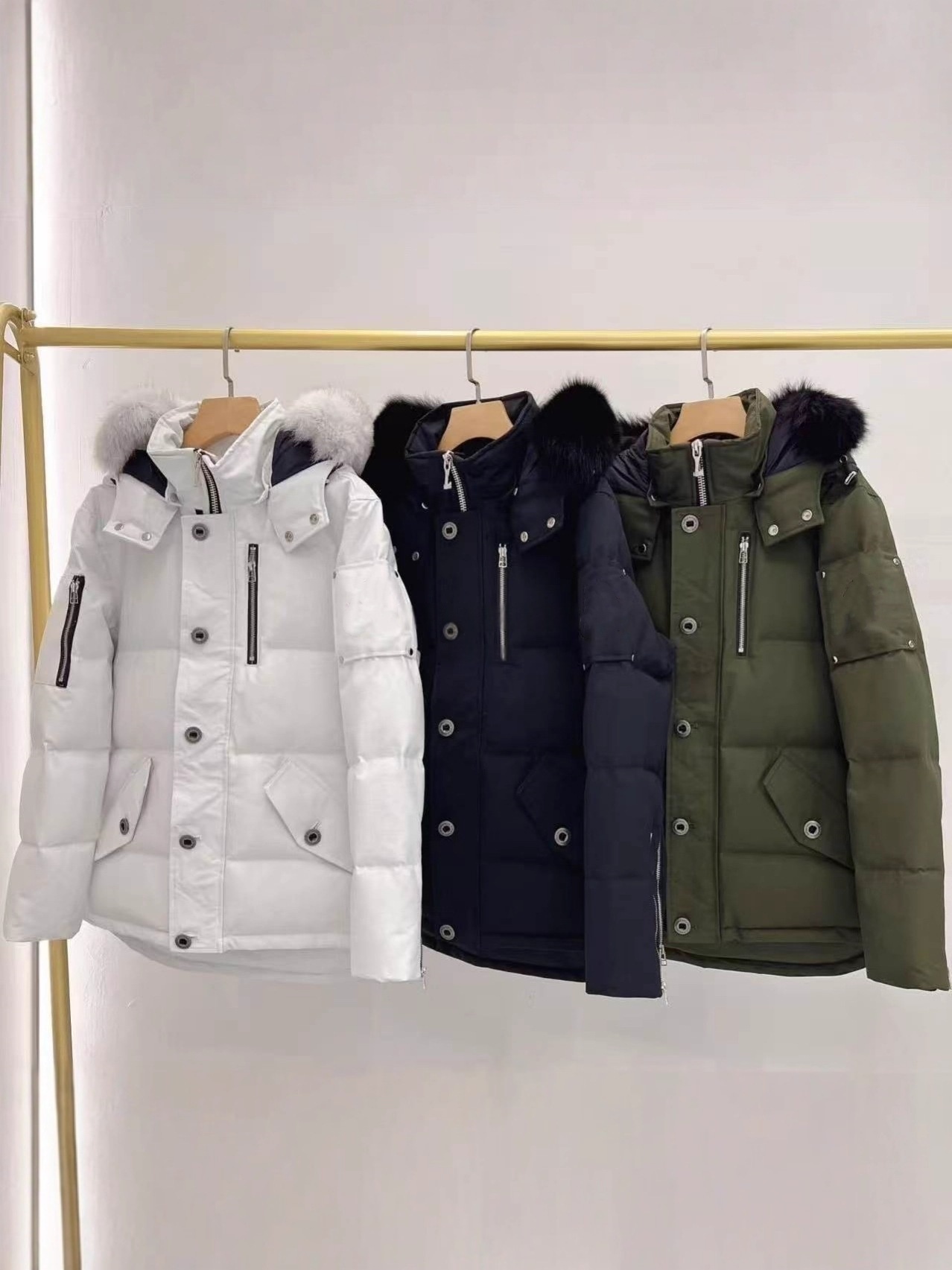 Men's Designer Down Jackets Winter White Duck Down Parkas Thickened Hooded Down Jacket Thermal Coats