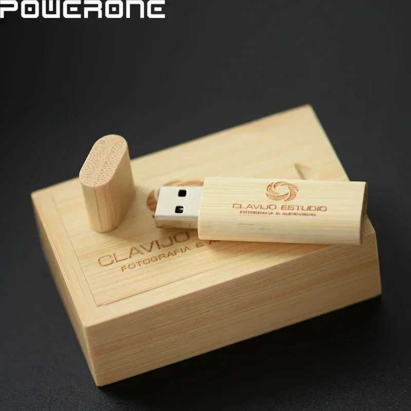 Cust Made Pendrive 64GB Wooden Box USB Flash Drive 32GB Photography Gift U Disk 16GB Volume Ss Memory Stick 8GB C251209