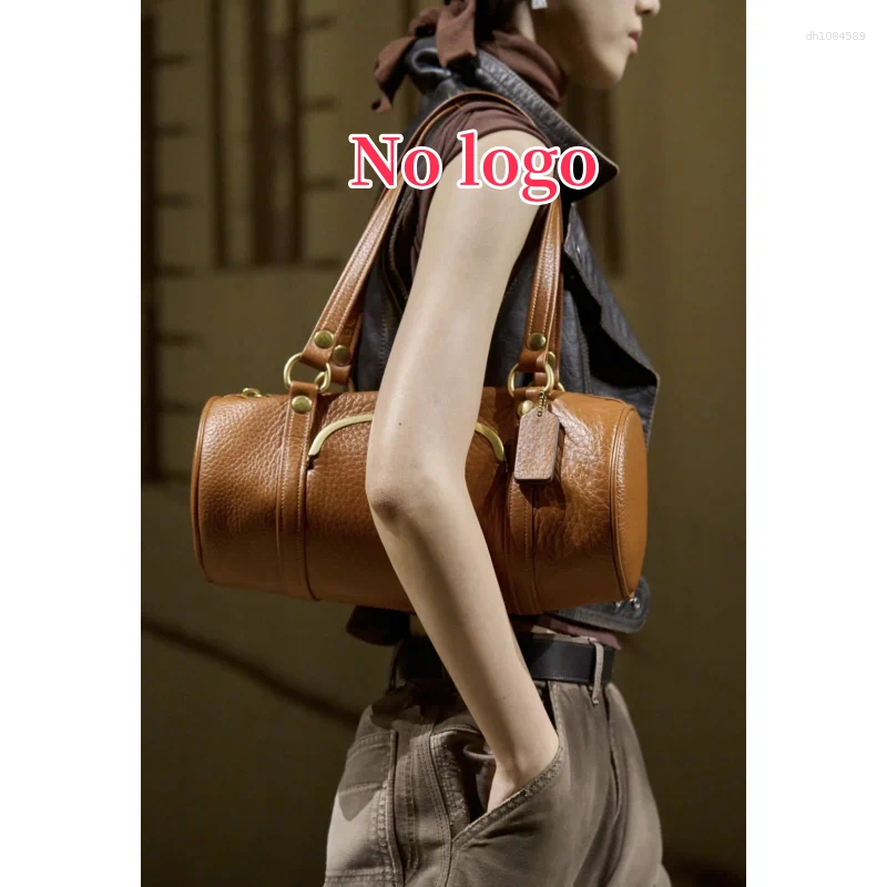 Shoulder Bags Kisslock Barrel Bag Fashionable Women's Top Handle Tote Luxury Designer Handbags Women For Ladies Everyday Style
