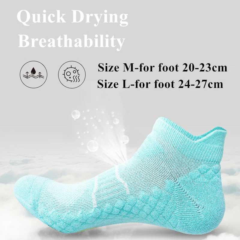 Summer Low Tube Athletic socks for Men Women Professional Running Fitness Cotton Breathable Sweat Absorbing Ankel SocksT251209