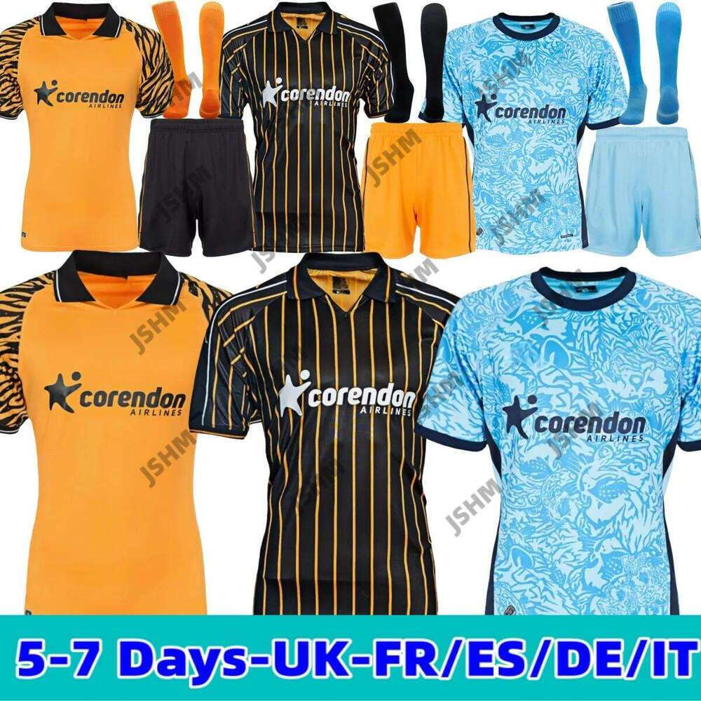 25 26 jerseys HCAFC Kit Hulls Jersey City AFC football Shirts The Tigers soccer shirt HullCitys Kits KAMARA BELLOUMI ALZATE MILLAR kids 3XL 4XL