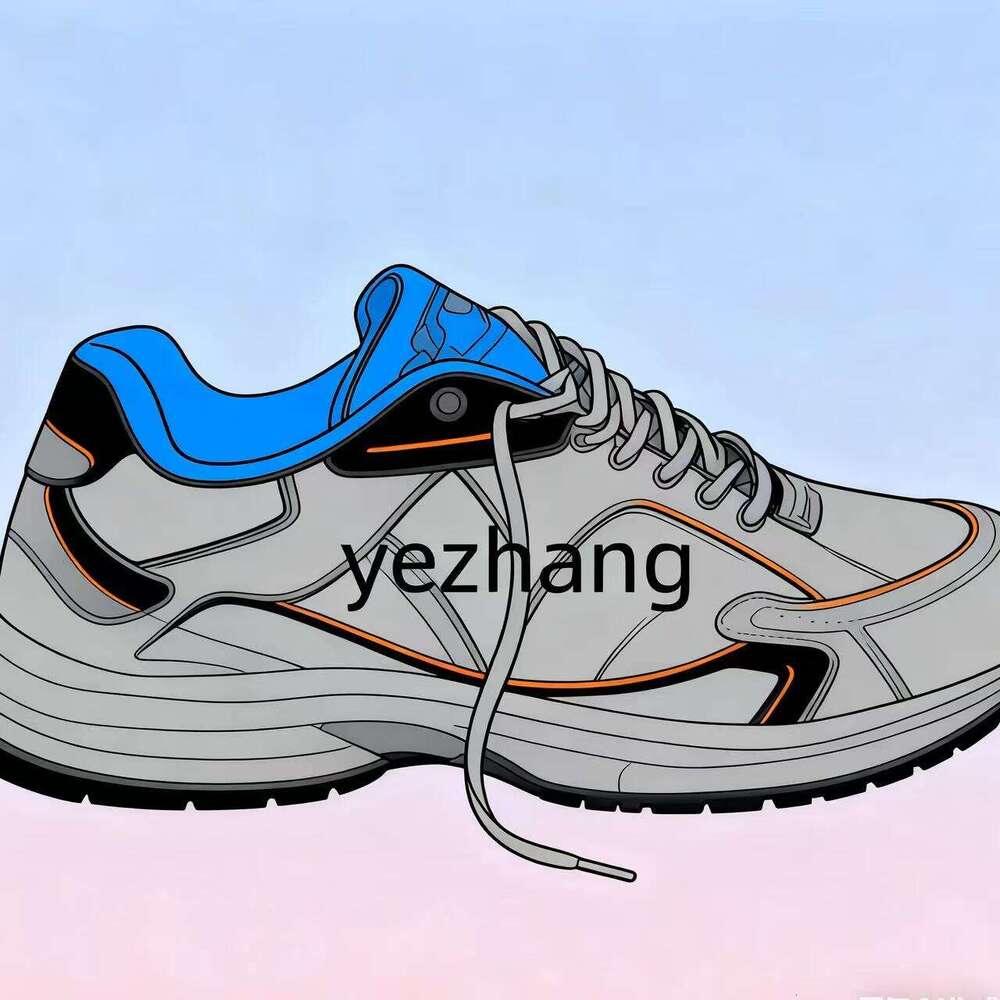 New Summer Fashion Daily Casual Breathable Flat Bottom Sports Men's Round Toe Net Cloth Patchwork Lace-Up Shoes