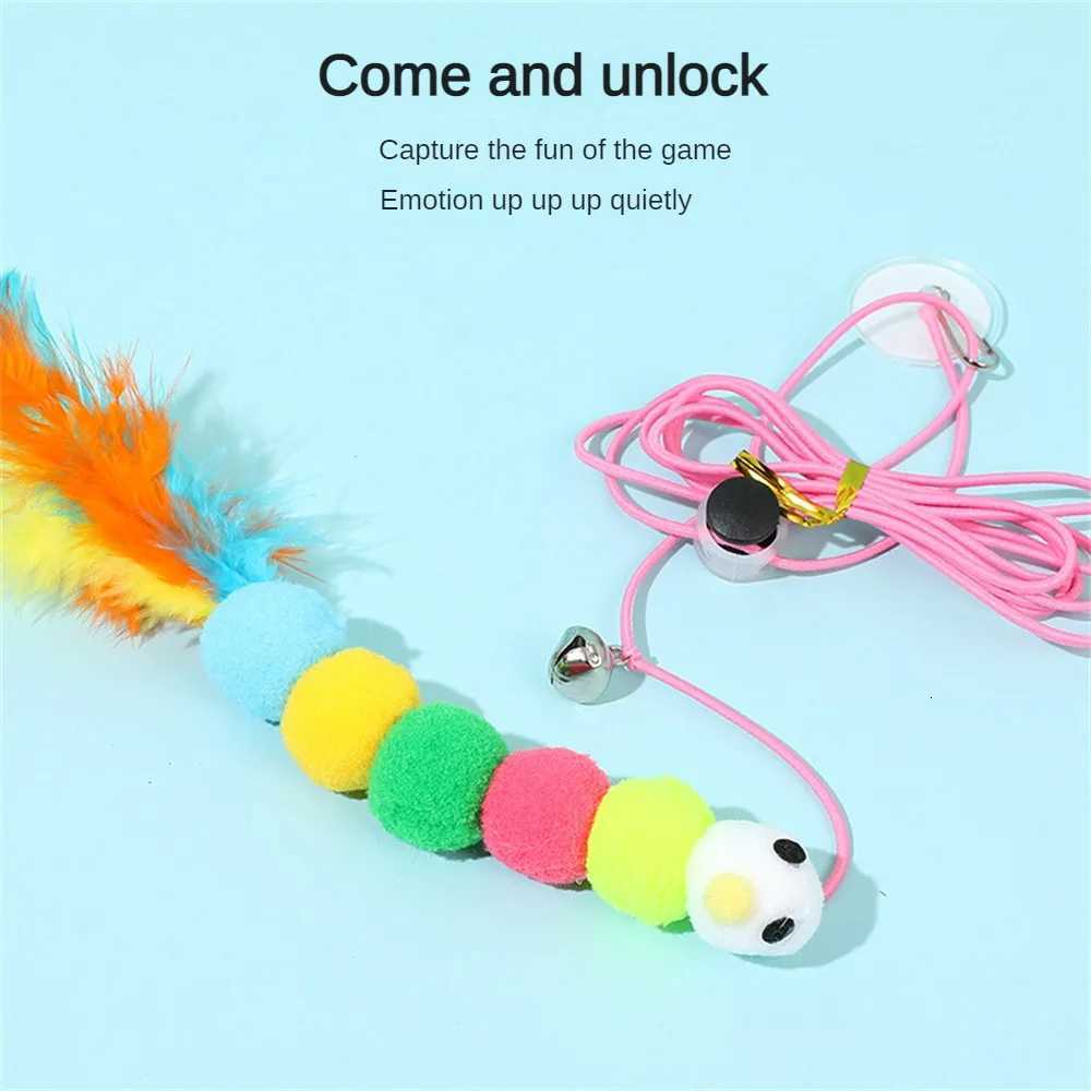 Cat Toy Swing Sticky Disc Elastic Hanging Door Teasing Cat Rope Long Rope Teasing Cat Toy Cat Accessories Pet Kitten Toy M251209