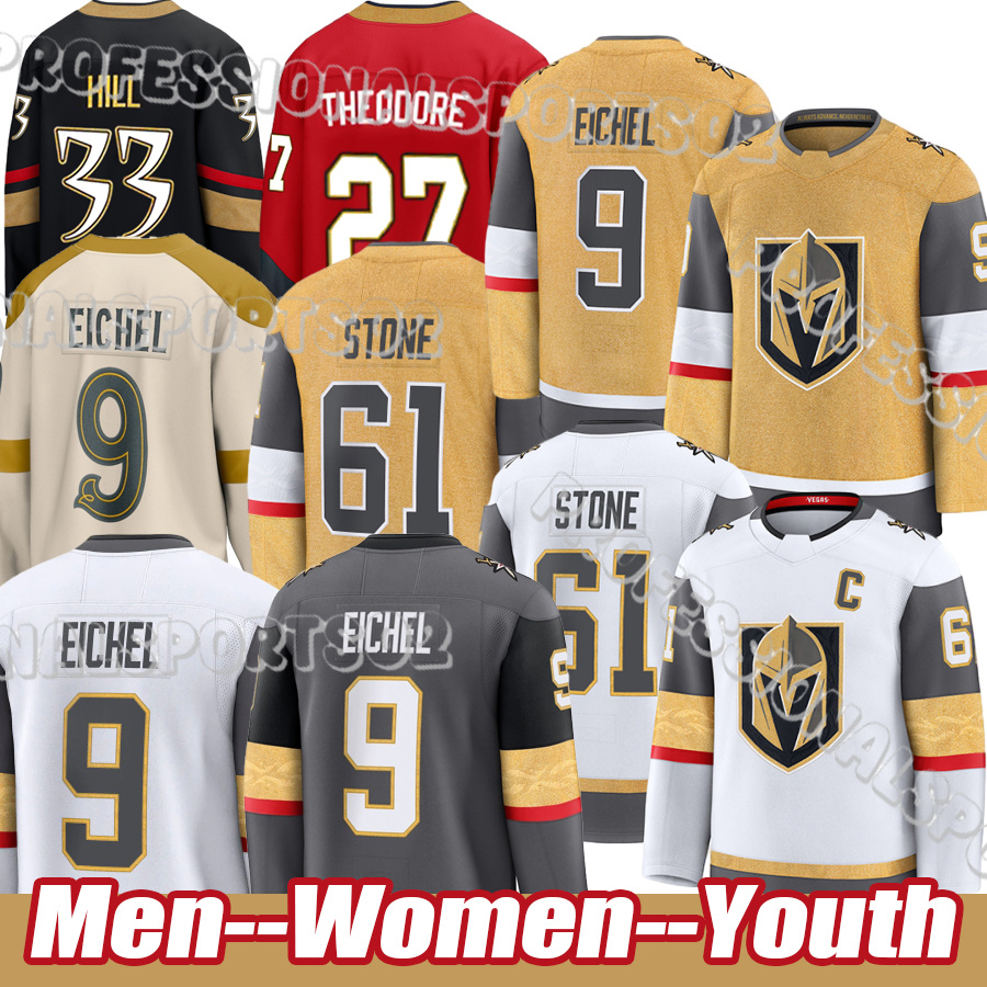 Vegas Knights Jersey #61 Stone C #9 Eichel #71 Karlsson Golden Knights Jerseys Mark Stone Jack Eichel William Karlsson #7 Pietrangelo A #33 Hill #48 Hertl