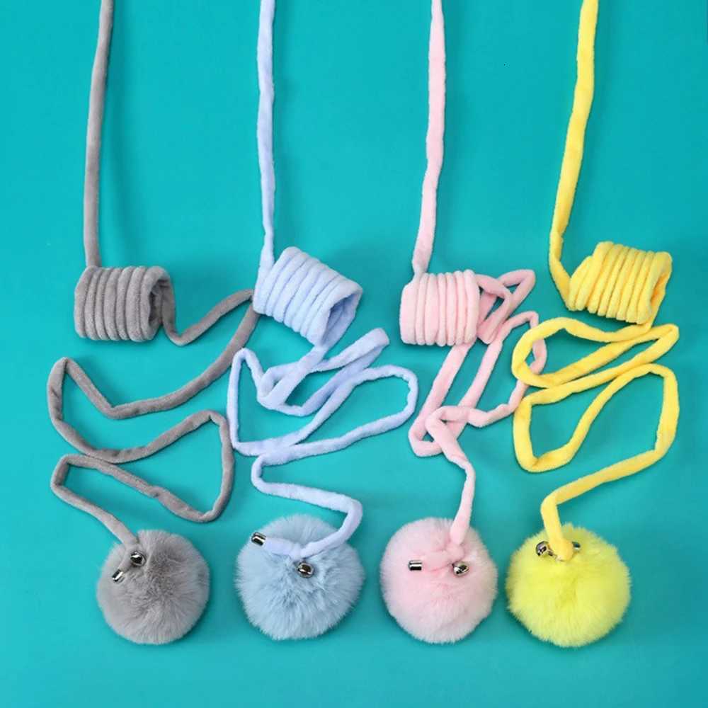1PC Stretchable Elastic Rope Cat Teaser Ball For Self-Entertainment And Relaxation Hanging Cat Toy Pet Supplies M251209