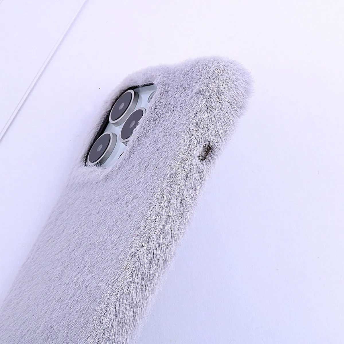 Fashionable jade fox velvet Suitable for iphone111213141516Pro Max simple and generous single case Protective Cover C251209