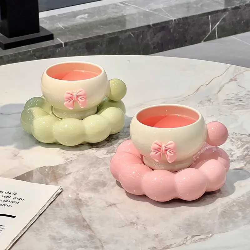 Fashion High Aesthetic Premium Afternoon Tea Coffee Cup Dish Set Couples He Ceramic g Off Design Afternoon Tea Cup H251209