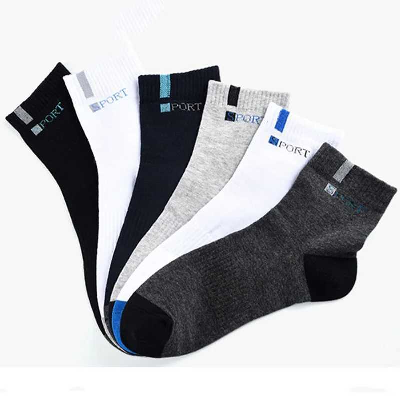 10pcs5 Pairs Comfort Cotton Mens Socks High Quality Sport Breathable Summer Autumn Socks Long Sock For Mens Calcetines SokkenT251209