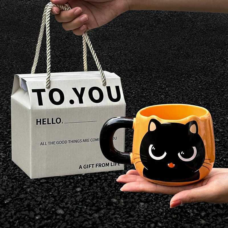 Birthday Gift for Girls Creative Cat g for Best Friend Water Cup High-Value Practical Cup for Boys Ceramic Cup H251209