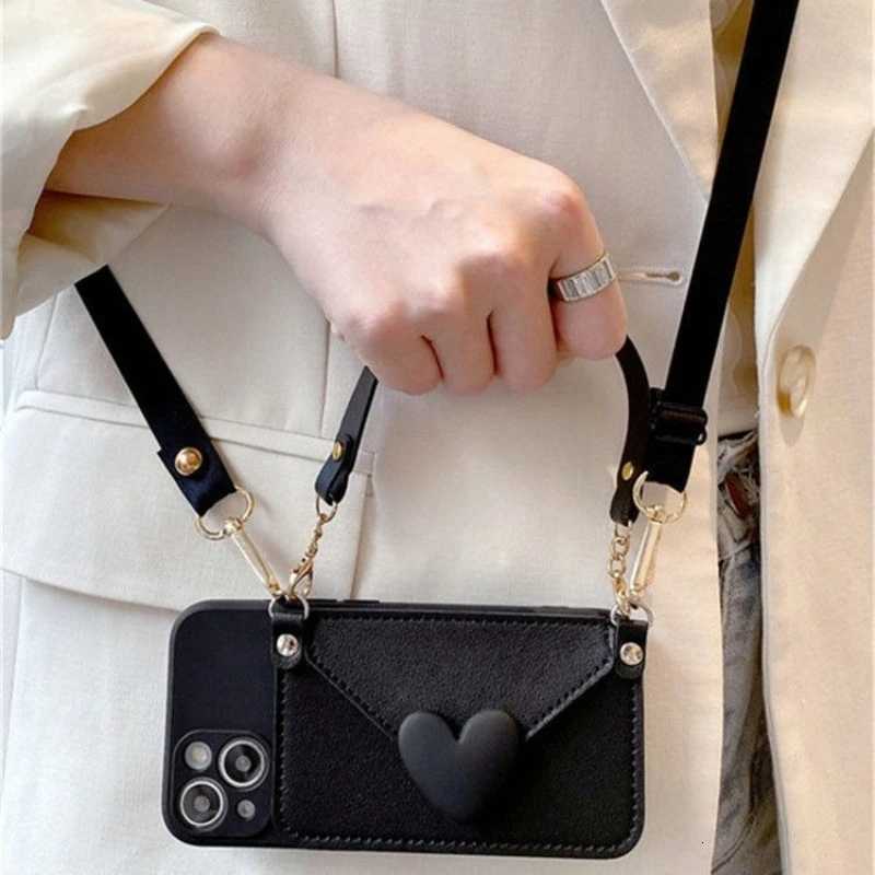 3D Love Crossbody Necklace Lanyard Holder Case Cpatible for iPhone 15 13 14 12 11 Pro Max 7 8 14 15 Plus X XR XS Max C251209