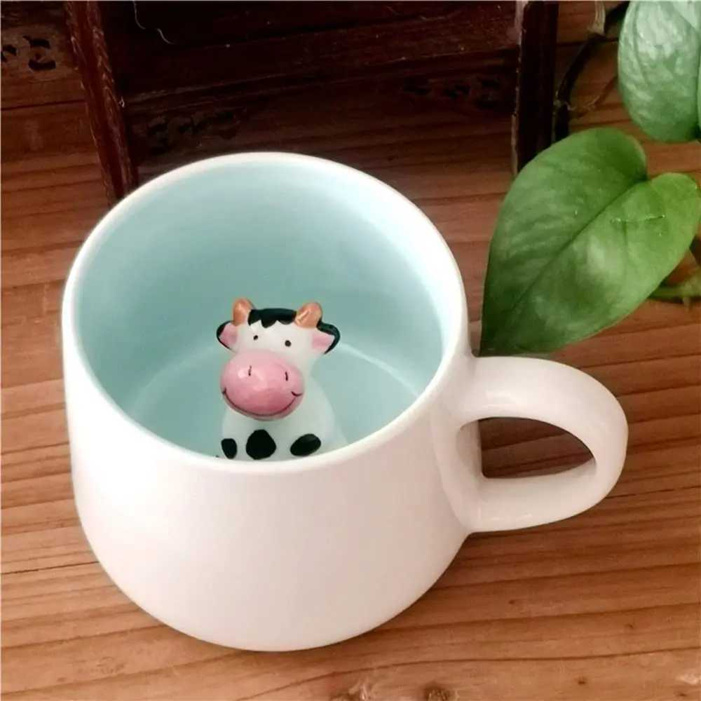 Cartoon s Ceramic gs Coffee Milk Ju Lemon Tea Cup Cute Kids g He Off Drinkware for Kitchen Accessories H251209