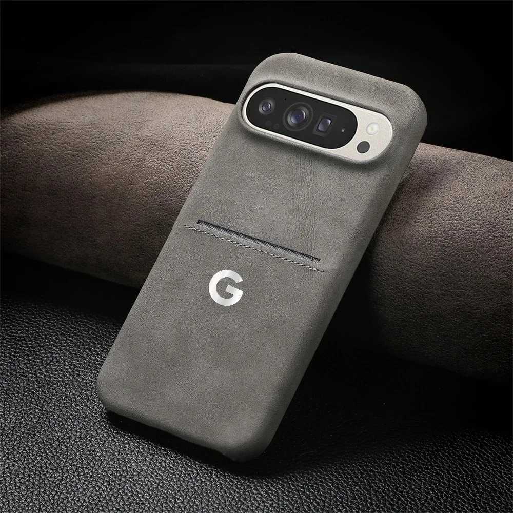 High Texture Retro Business Sheepskin Case For Pixel 10 9 Pro XL 8 A Pro Card Slot Skin Friendly Shockproof Protect Cover C251209