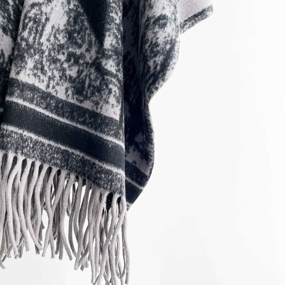 Luxury Luxury Winter Shawl Women Cashmere Scarf Warm Tassels Pashmina Brand Female Shawls Wraps Thick Soft Bufanda Poncho Scarves Y251208