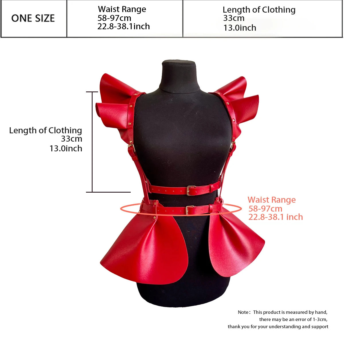 Leather Skirt Womens Belts Fashion Harness Belt Skirt With Ruffle Hem Gothic Style Waist Shoulder Belt Clothing Accessory 251111 - view 7