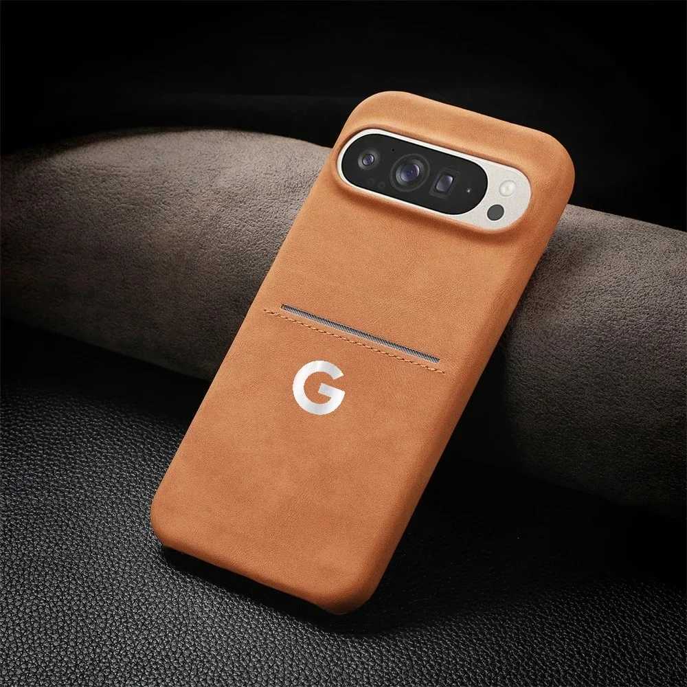 High Texture Retro Business Sheepskin Case For Pixel 10 9 Pro XL 8 A Pro Card Slot Skin Friendly Shockproof Protect Cover C251209