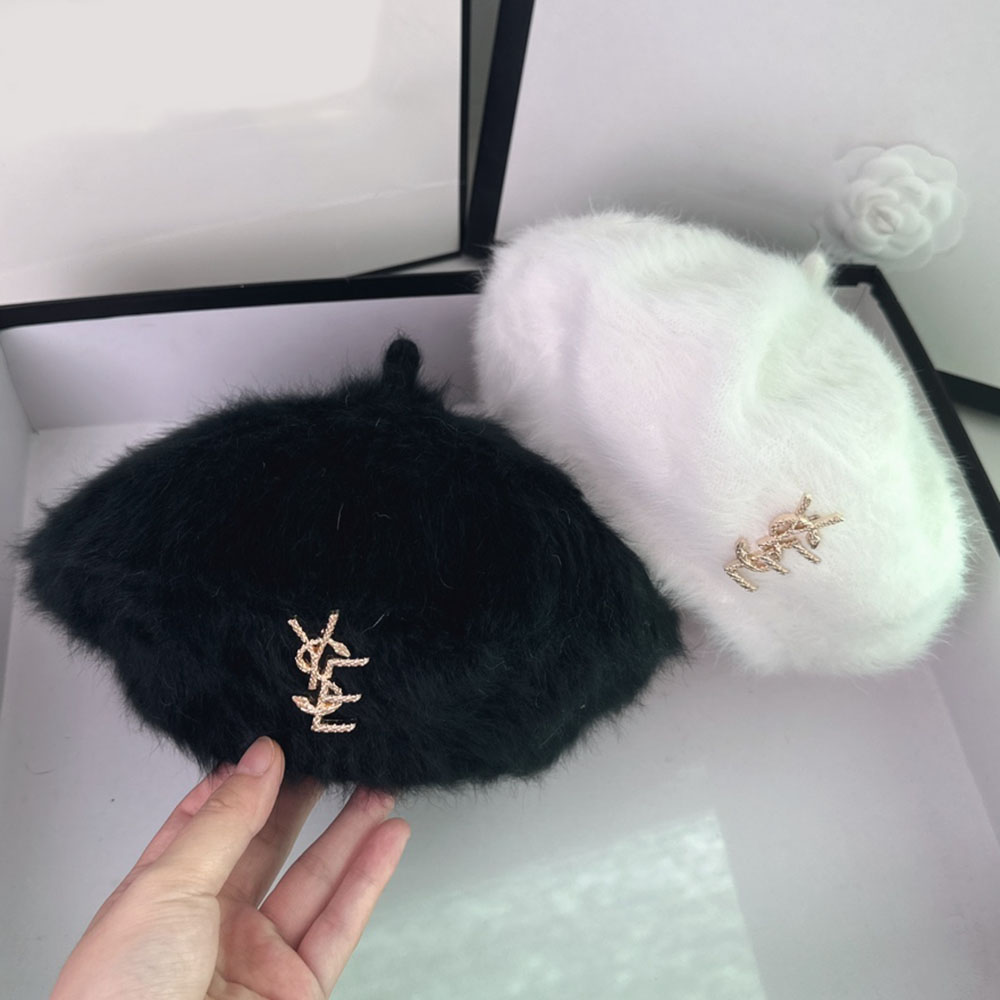 Berets Designer Ball Caps Metal Letter Beret British Fashion Artist Hat Autumn Winter Octagonal Hat Warm Hat Dome Top Hat Top Hat Accessories