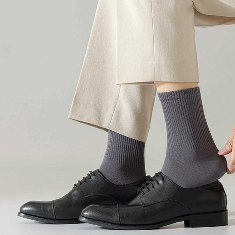 Men Business Mid Length Socks Soft Breathable Sweat-absorbing Colorful Sock Comfortable Casual High Quality Ankle Sports SoxT251209