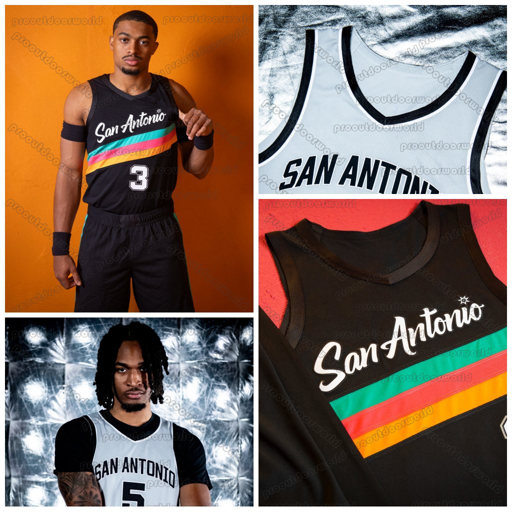 Victor Wembanyama 2025-26 City Basketball Jersey Castle Harper Fox Vassell Barnes Johnson Olynyk Kornet Sochan Custom Stitched Casual Wear