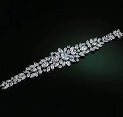IGI Certified Radiant Cut Diamond 14k White Gold Bracelet Customized Hip Hop Style for Men and Women As Gift