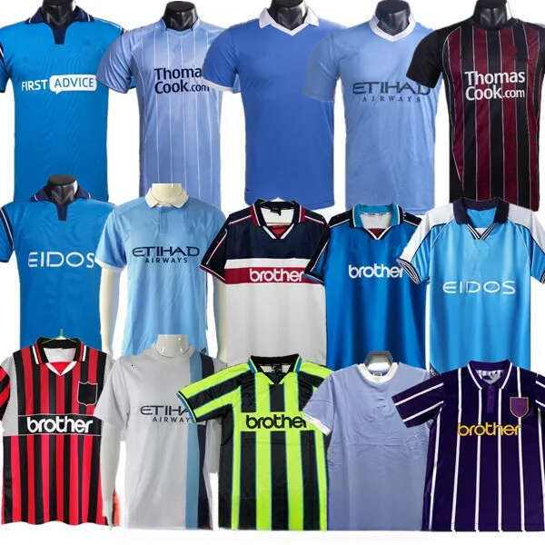 HAALAND TOURE YAYA BALOTELLI Retro soccer jerseys 11 12 city Classic Final 2011 2012 man KUN AGUERO DICKOV TEVEZ GOATER 98 99 01 vintage football shirt KOMPANY