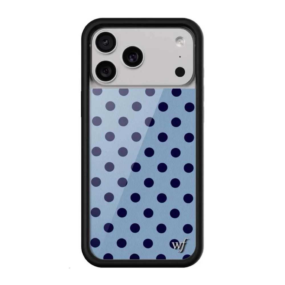 New Wildflower Strawberry polka dots Phone Case for 17 16 Pro Max 12 13 14 15 Plus 17 Pro Fundas Cute Bear 3D WF Protective Cove M251209