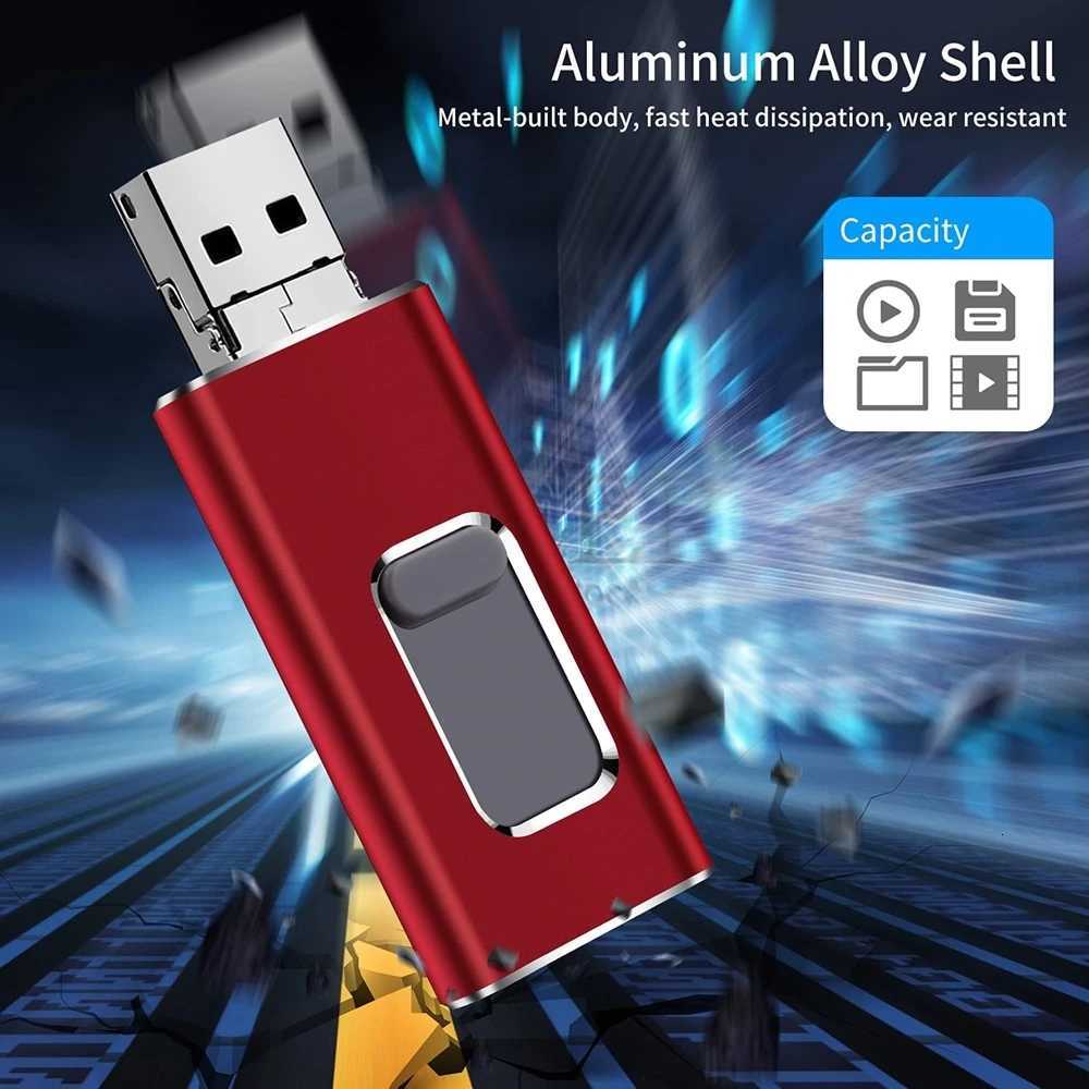 USB Flash Drive 2T 1T High Speed 512G 256G Sticks External Storage Pen Drive For Phone iPhone Android PC Copy Photo Vid Files C251209