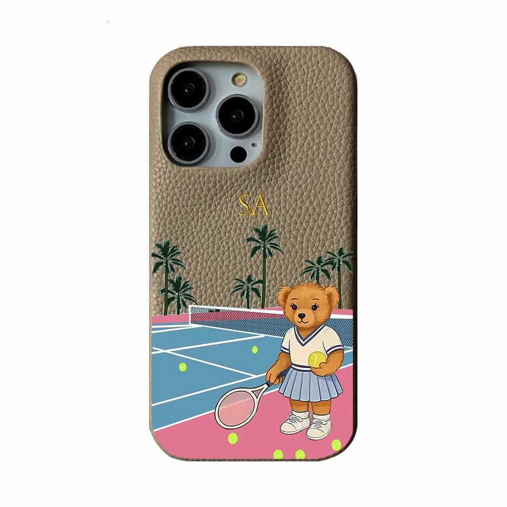 Personalised Initial letters Pebble Grain Leather Case for iphone 11 12 14 13 15 17Pro Max XS Max XR 16 Plus Covers Moon Stars C251209