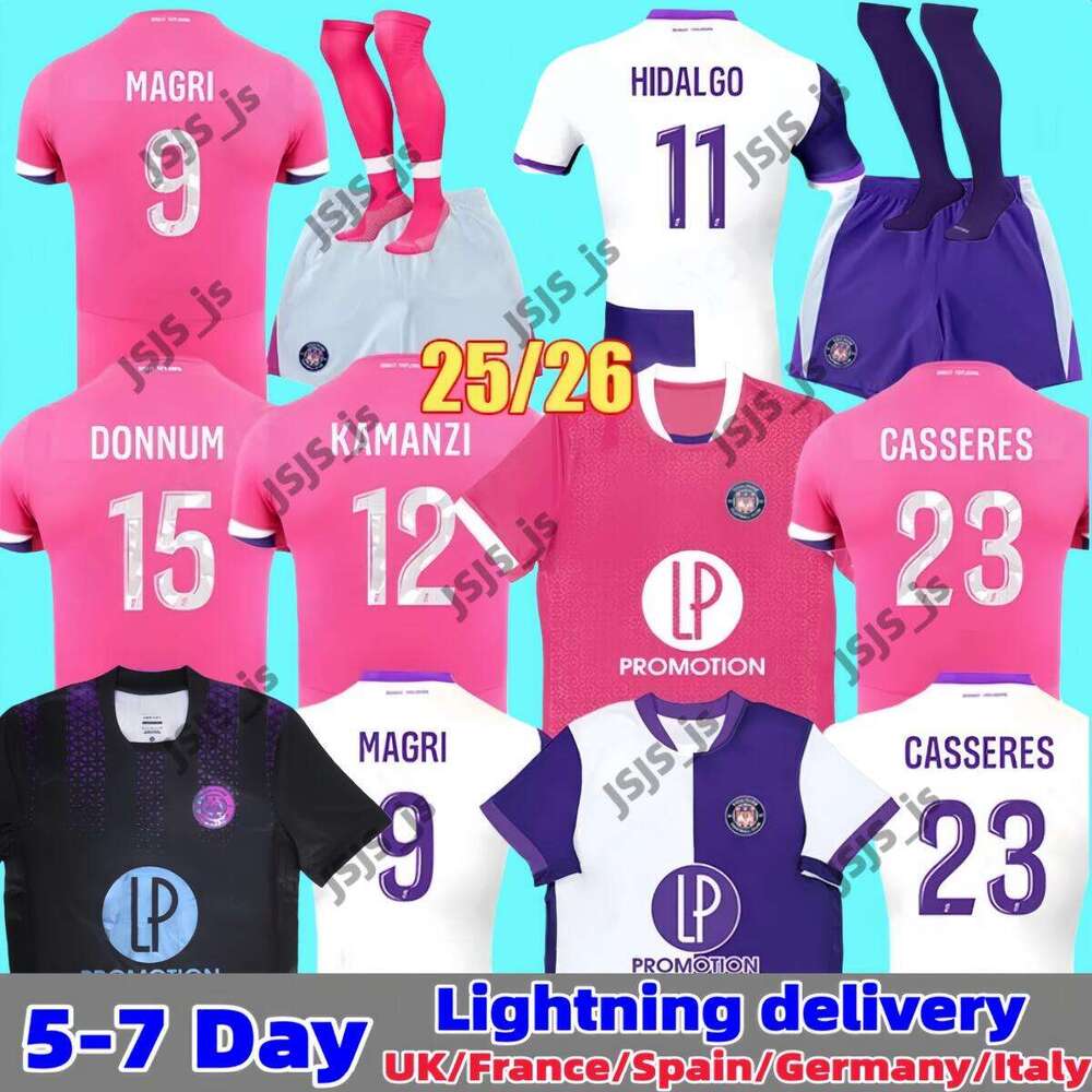 25 26 Toulouse NICOLAISEN soccer jerseys DONNUM DALLINGA SUAZO ABOUKHLAL ROUAULT 2025 2026 Home Away 3rd maillot de foot Men kids kit football shirt uniform