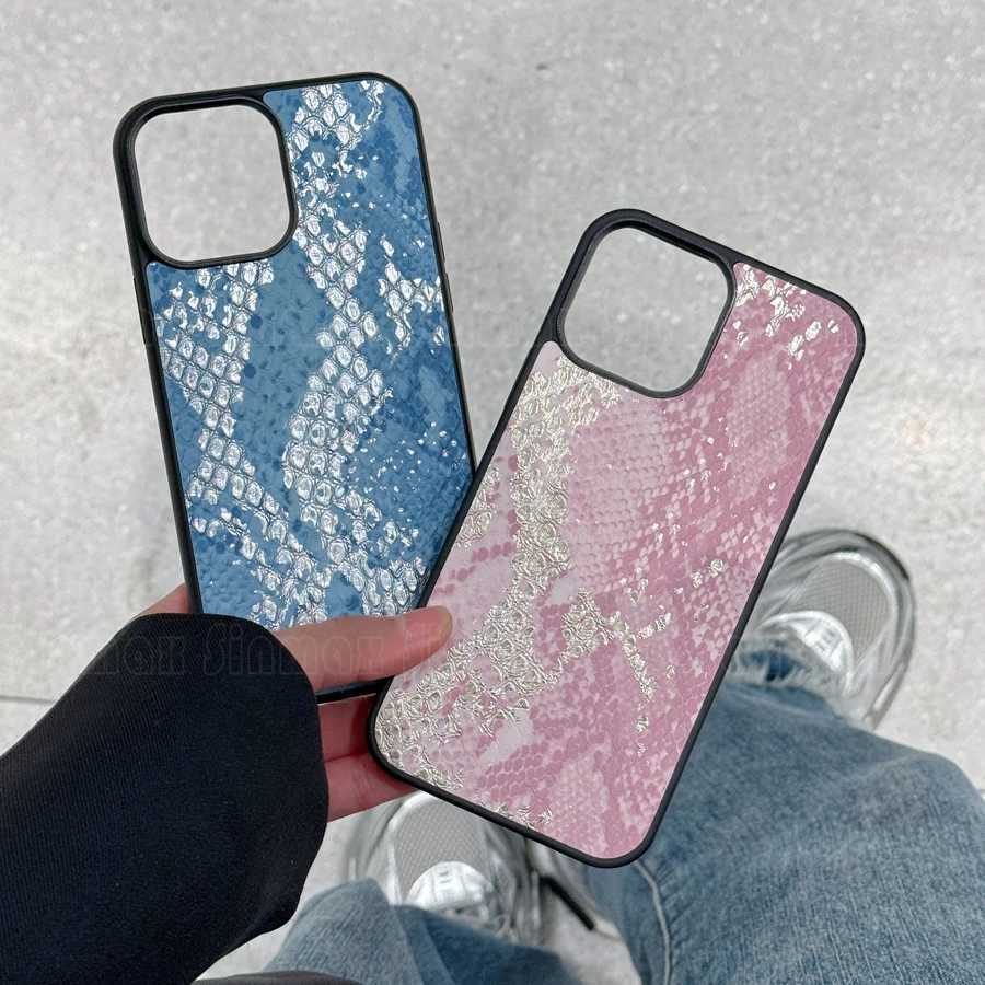 Fashion Snake Leather Grain Cell Phone Case for iPhone 17 Air 16 15 14 13 12 11 Pro Max X Xs Xr 8 7 Plus Protection Back Cover C251209