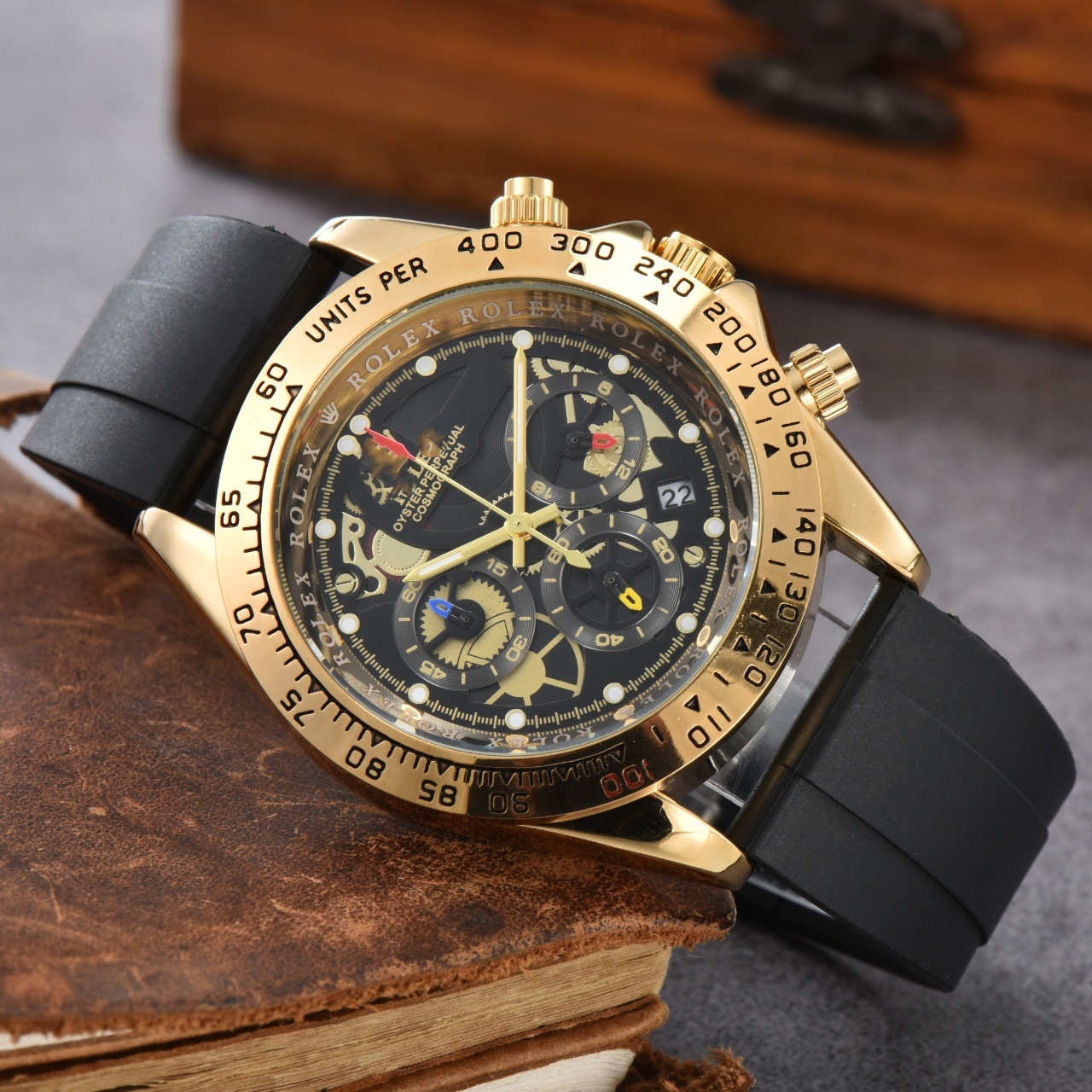 New Top-brand multi-functional men's wristwatches with stylish silicone straps - wholesale of men's wristwatches